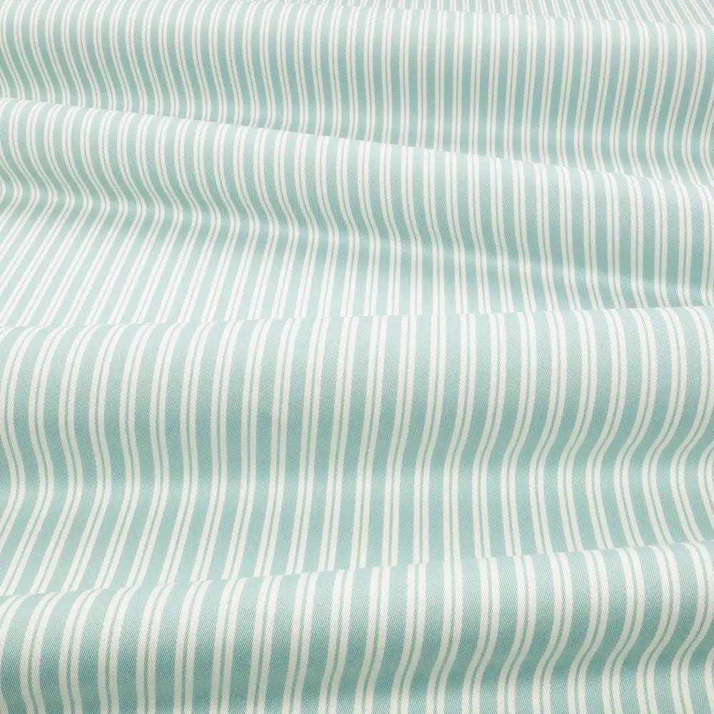 DOUBLE RIDEAUX TISSUS A RAYURE|OBIE TOURMALINE|BELLEVUE DECORATION - Bellevue Decoration