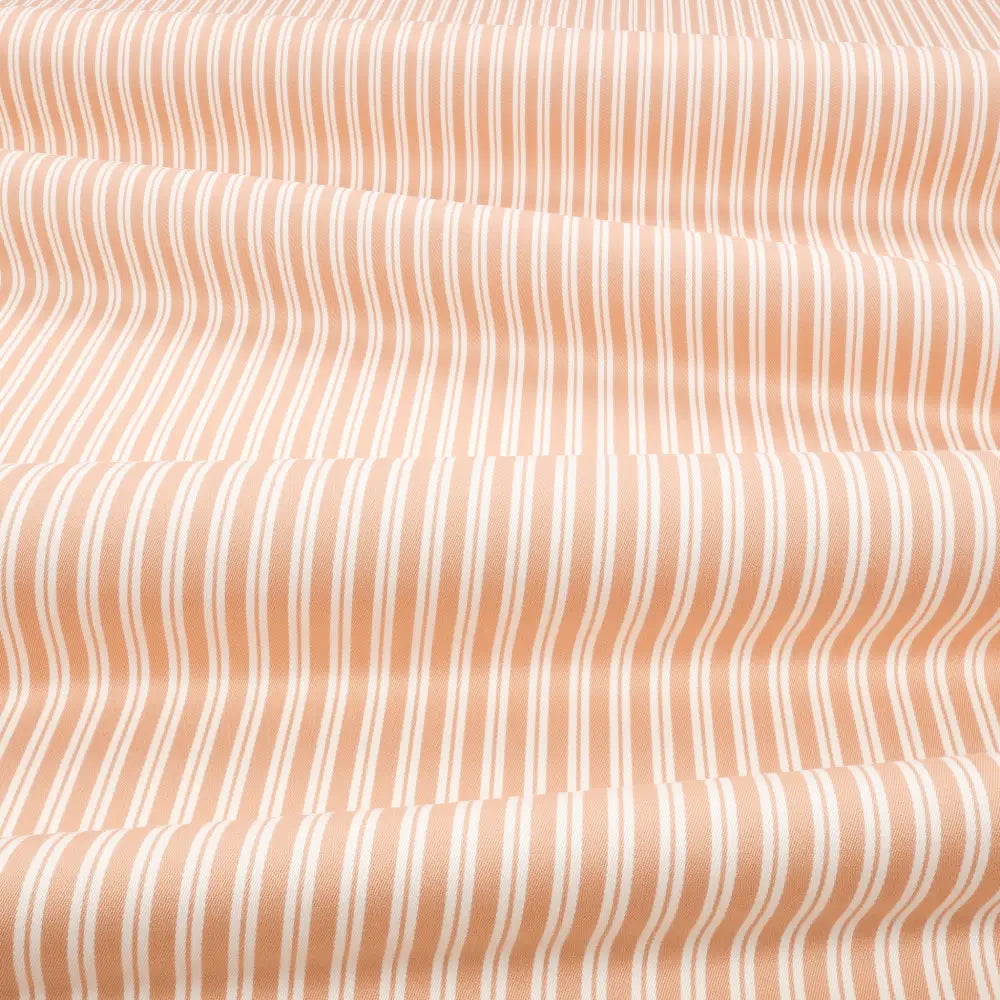 DOUBLE RIDEAUX TISSUS A RAYURE|OBIE TUSCAN PINK|BELLEVUE DECORATION - Bellevue Decoration