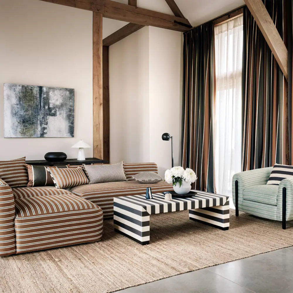 DOUBLE RIDEAUX ARON Slate |BELLEVUE DECORATION - Bellevue Decoration