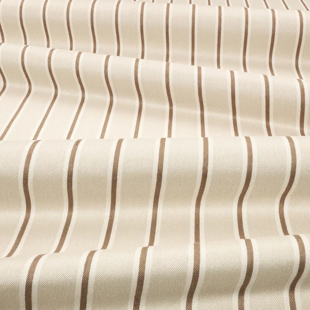 DOUBLE RIDEAUX TISSUS A RAYURE|TIVA JUTE|BELLEVUE DECORATION - Bellevue Decoration
