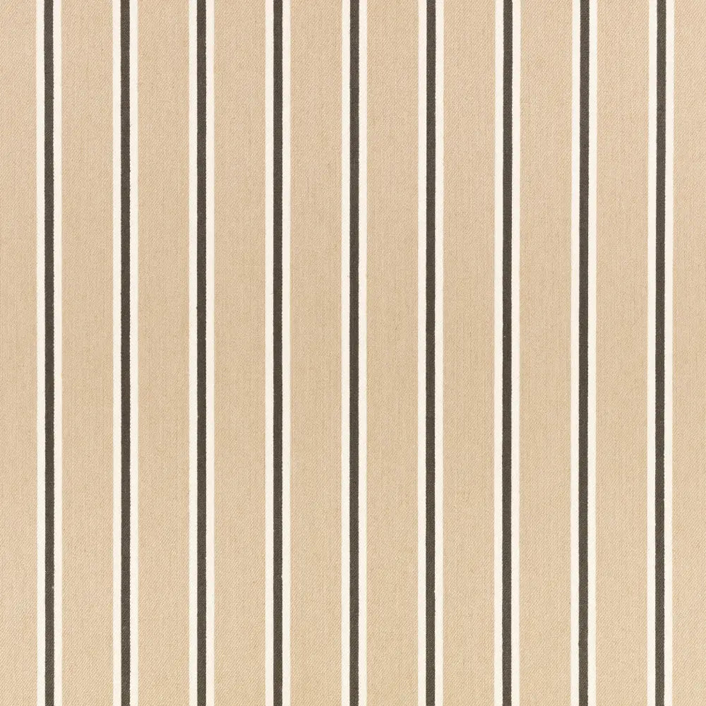 DOUBLE RIDEAUX TISSUS A RAYURE|TIVA ALMOND|BELLEVUE DECORATION - Bellevue Decoration