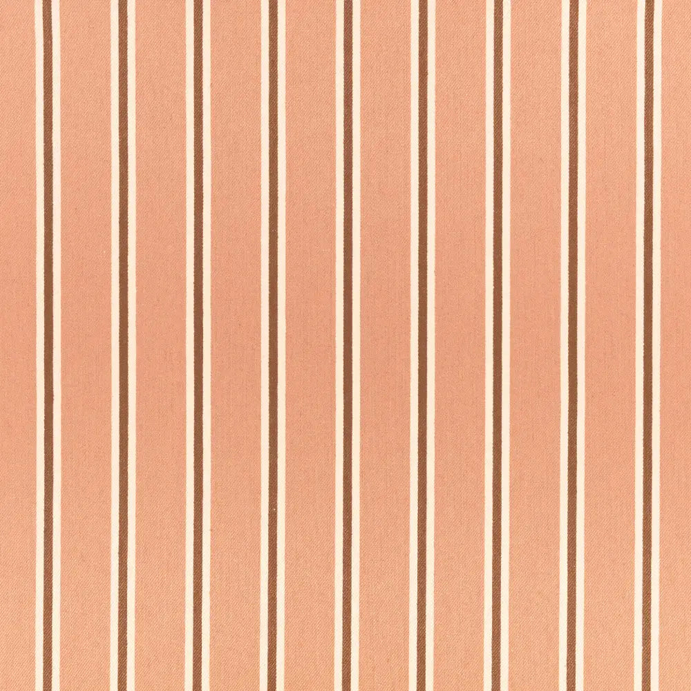 DOUBLE RIDEAUX TISSUS A RAYURE|TIVA TUSCAN PINK|BELLEVUE DECORATION - TIVA TUSCAN PINK