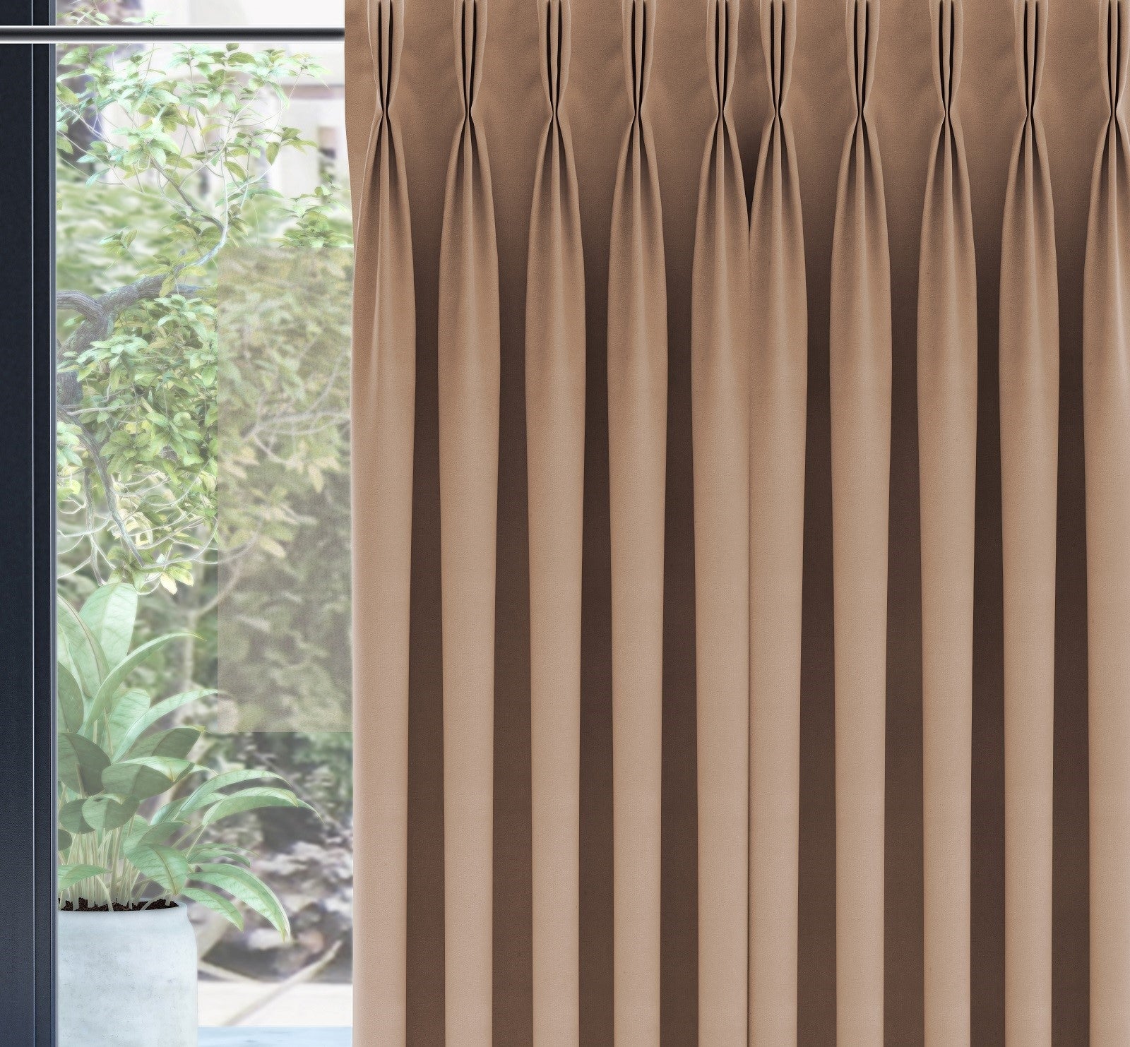 Les rideaux occultant en velours double Olivadi sont le mariage idéal entre style et fonctionnalité pour toute demeure. Confectionnés à partir de velours somptueux, ces rideaux ajoutent une touche d'élégance à votre décoration