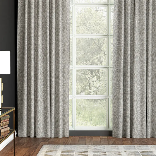 DOUBLE RIDEAUX DUNE MIST - Bellevue Decoration