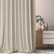 DOUBLE RIDEAUX FARO CINDER |Tissus unis|BELLEVUE DECORATION - Bellevue Decoration