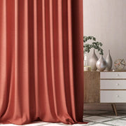 DOUBLE RIDEAUX FARO MARSALA |Tissus unis|BELLEVUE DECORATION - Bellevue Decoration