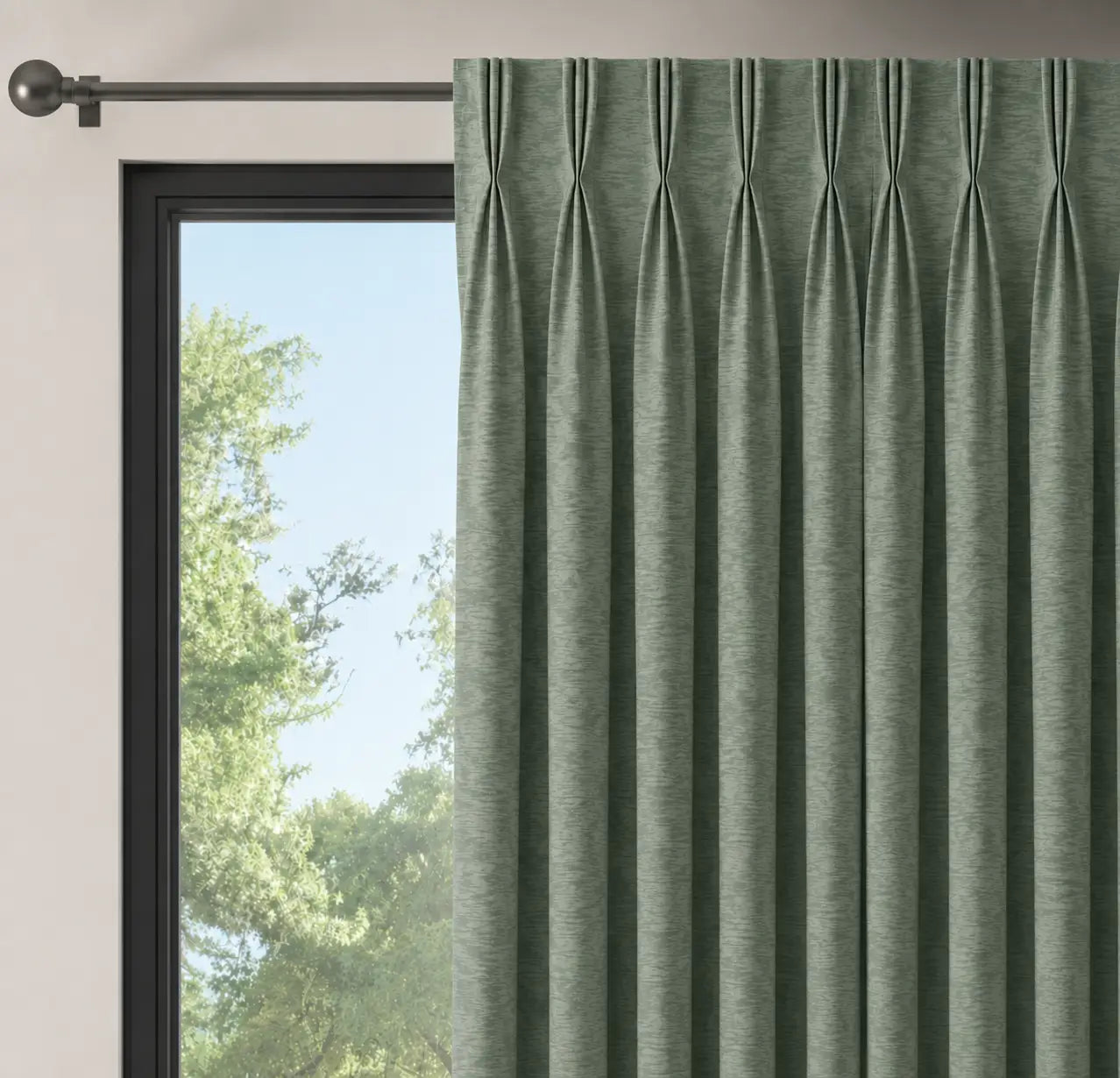 Moiré JADE|Tissu grande largeur 300 cm|Bellevue Décoration