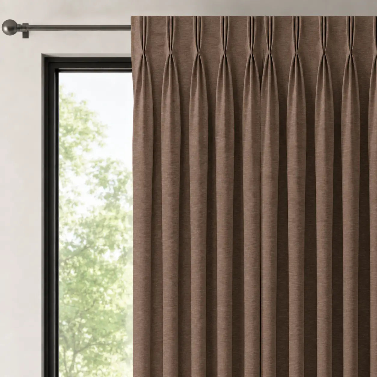 Moiré SEPIA|Tissu grande largeur 300 cm|Bellevue Décoration