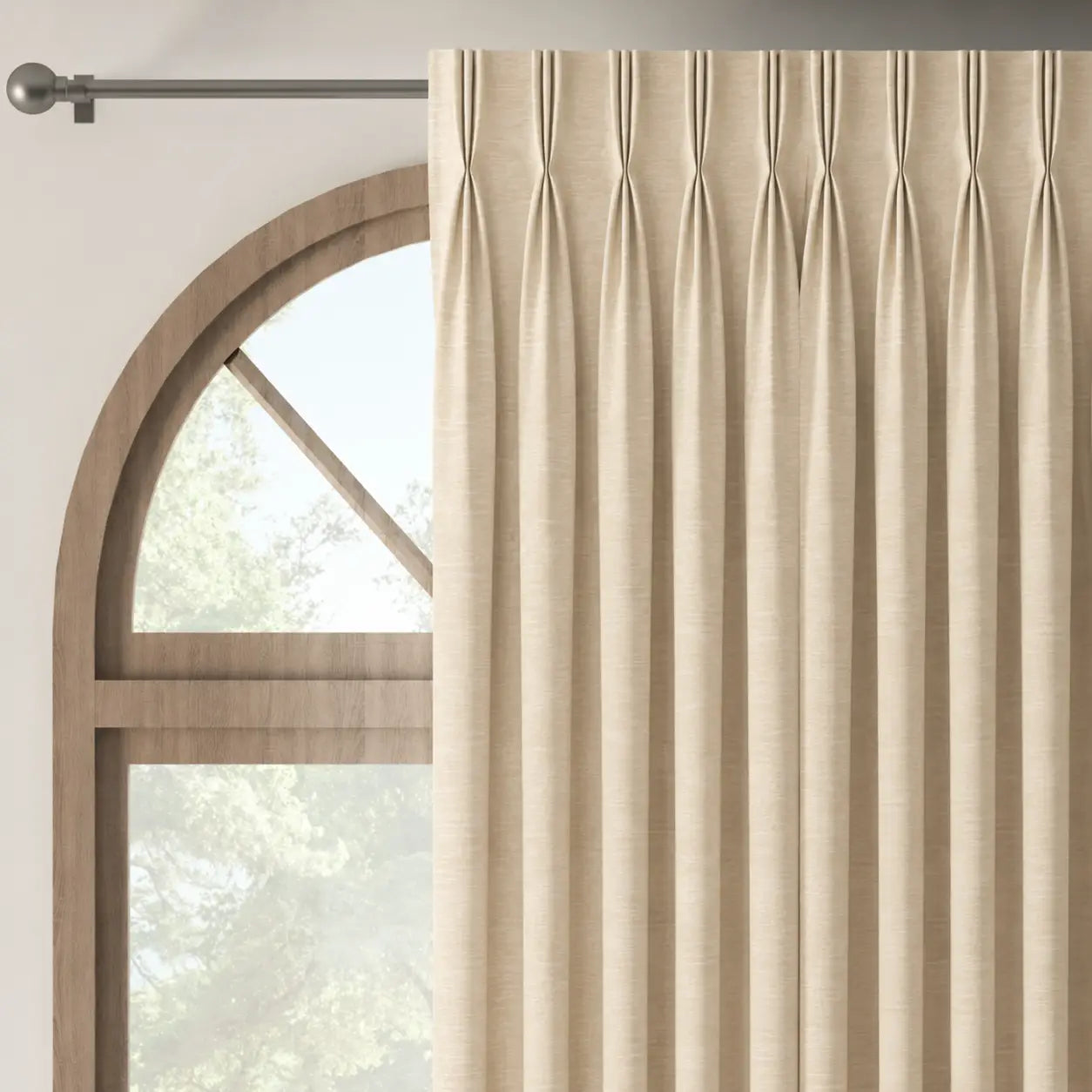 Moiré CREAM|Tissu grande largeur 300 cm|Bellevue Décoration - 