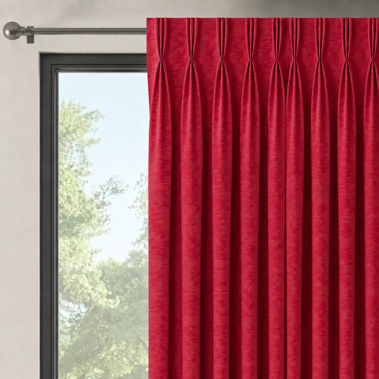Moiré CRIMSON|Tissu grande largeur 300 cm|Bellevue Décoration