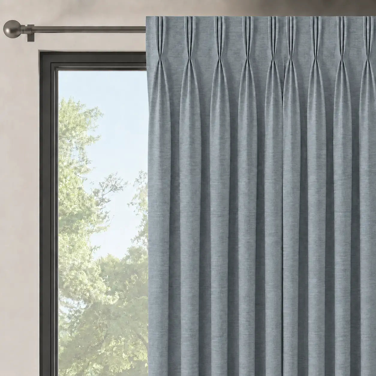 Moiré GREIGE|Tissu grande largeur 300 cm|Bellevue Décoration