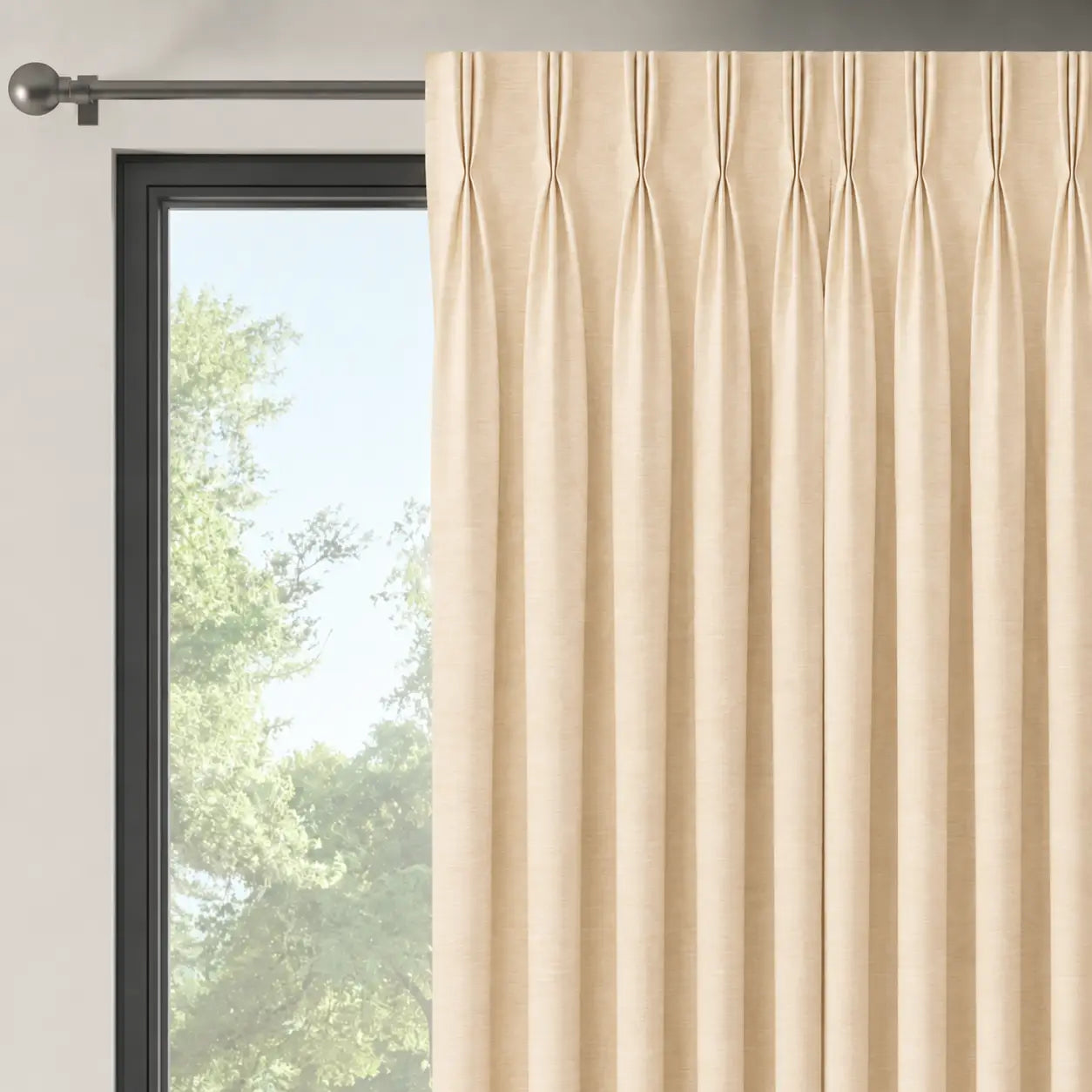 Moiré Vanilla|Tissu grande largeur 300 cm|Bellevue Décoration