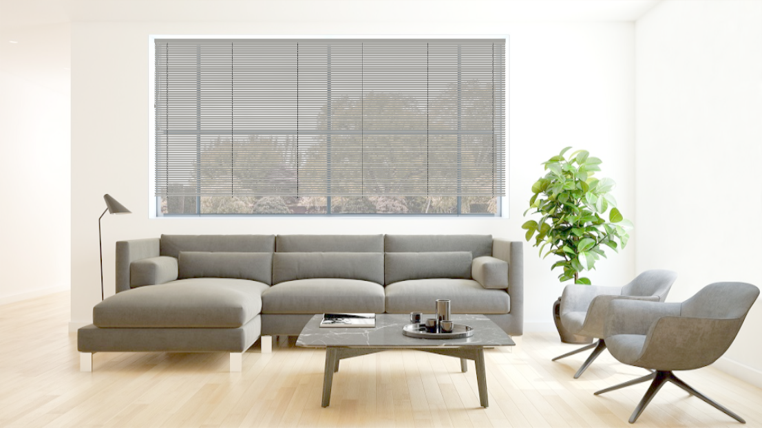 Aliuminium Blind | Mildgrey 25mm - Bellevue Decoration