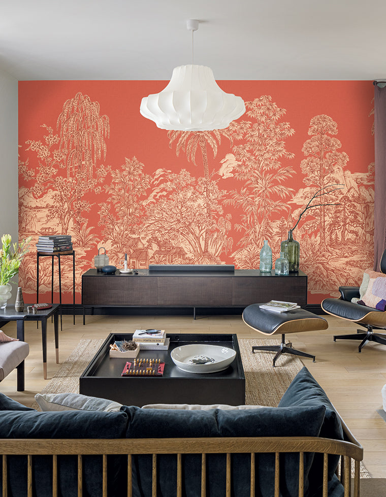 Panoramique Mandalay, coloris Corail — ambiance