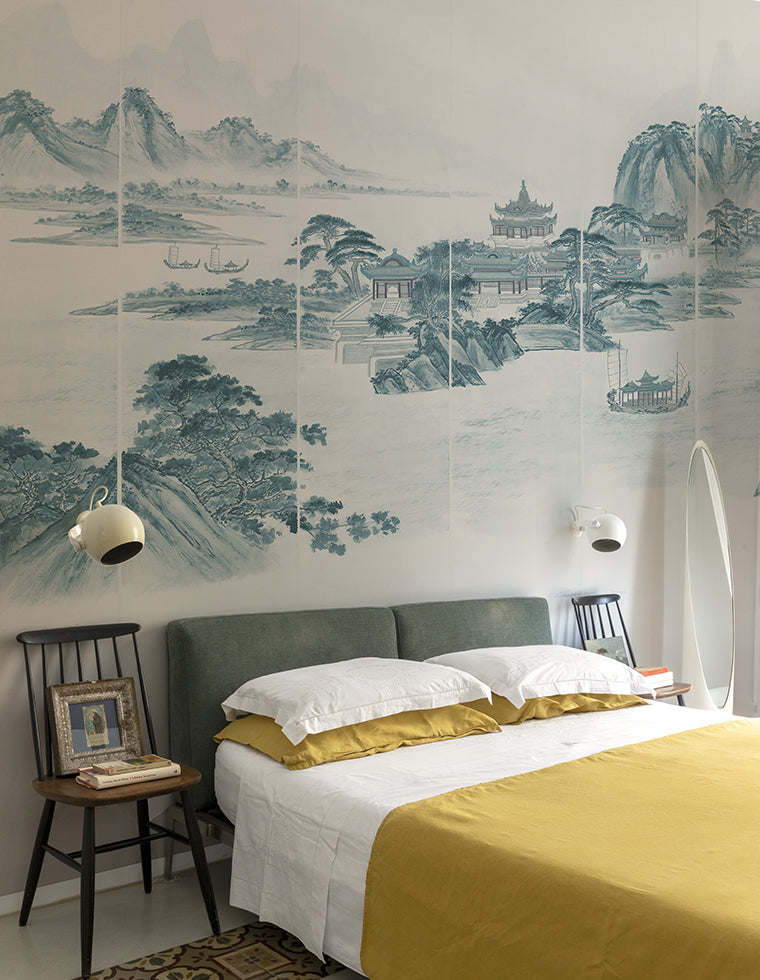 Panoramique Kaisui, coloris Bleu — ambiance