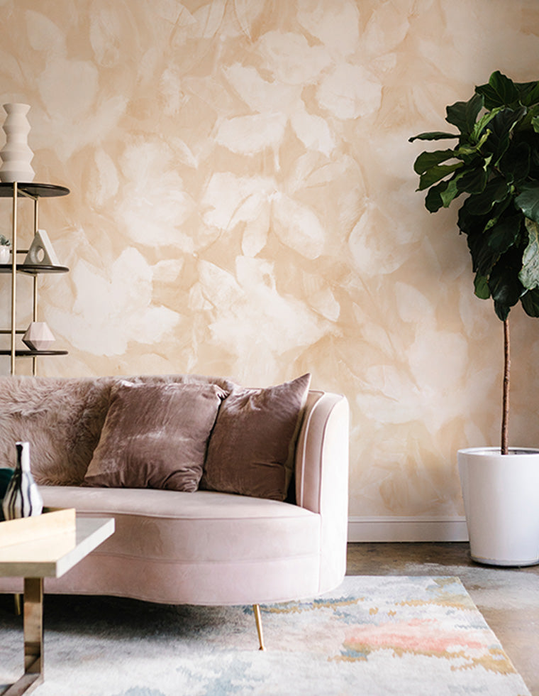 Panoramique Bronte, coloris Rose — ambiance
