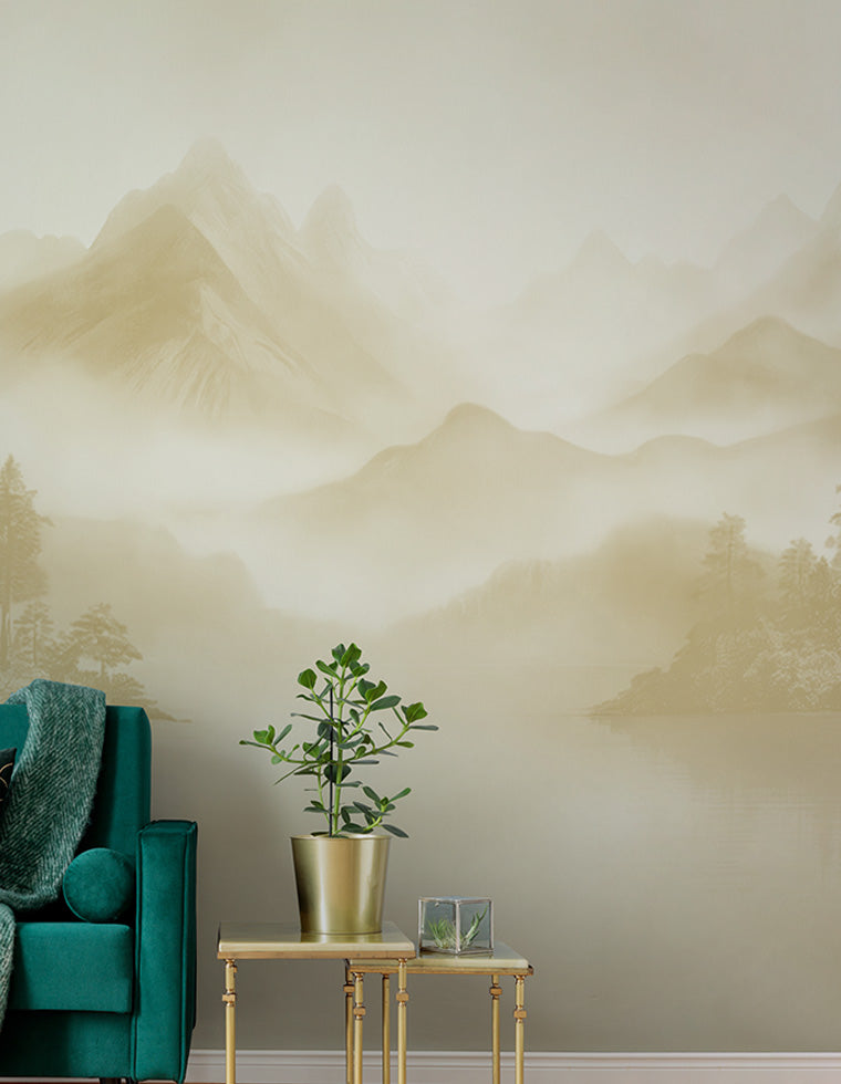 Panoramique Huangshan, coloris Beige — ambiance