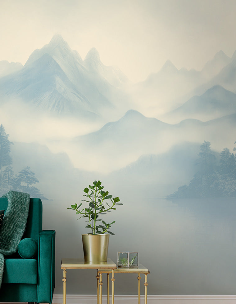 Panoramique Huangshan, coloris Glace — ambiance