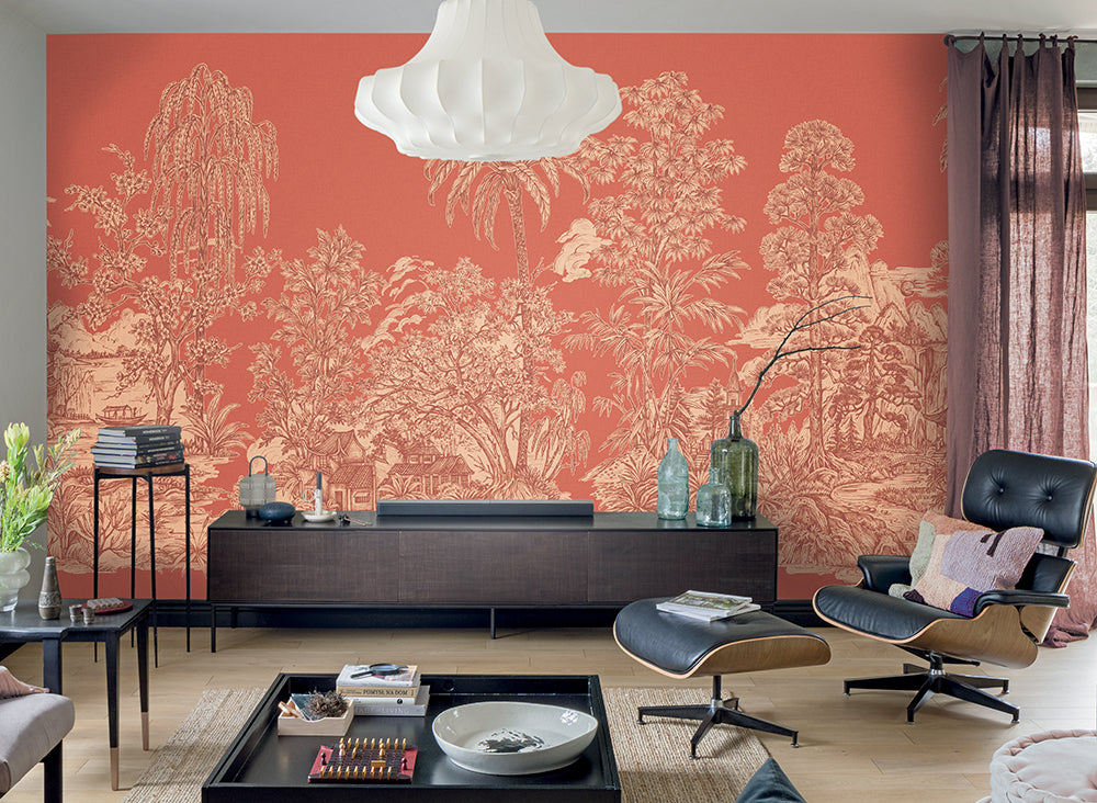 Panoramique Mandalay, coloris Corail — ambiance