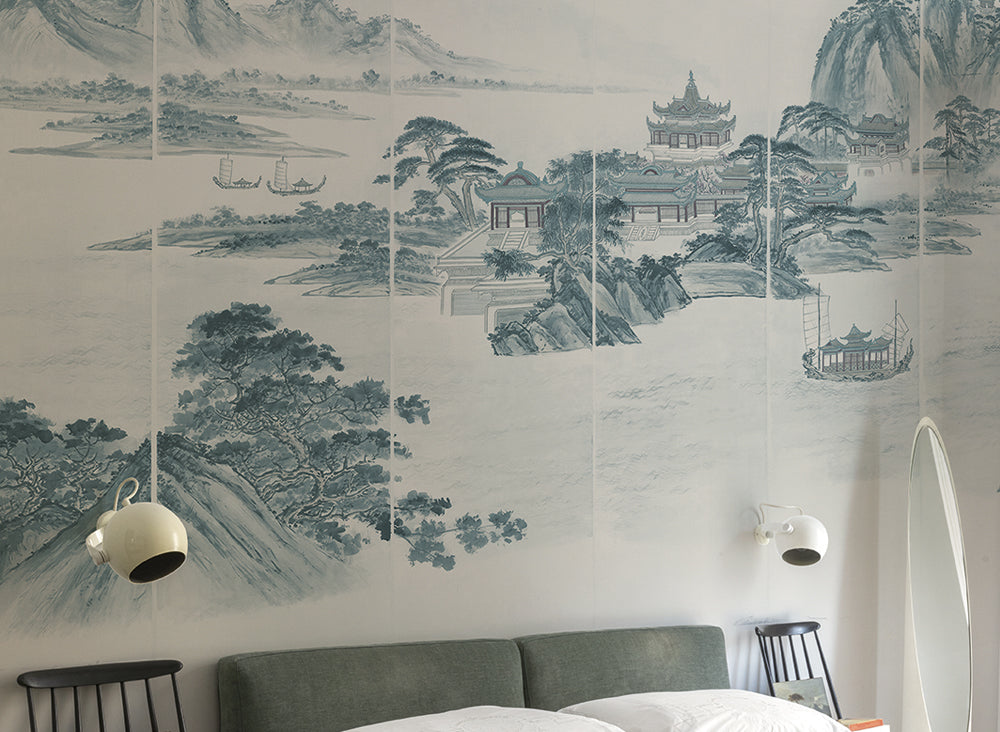 Panoramique Kaisui, coloris Bleu — ambiance