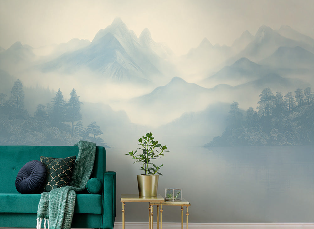 Panoramique Huangshan, coloris Glace — ambiance