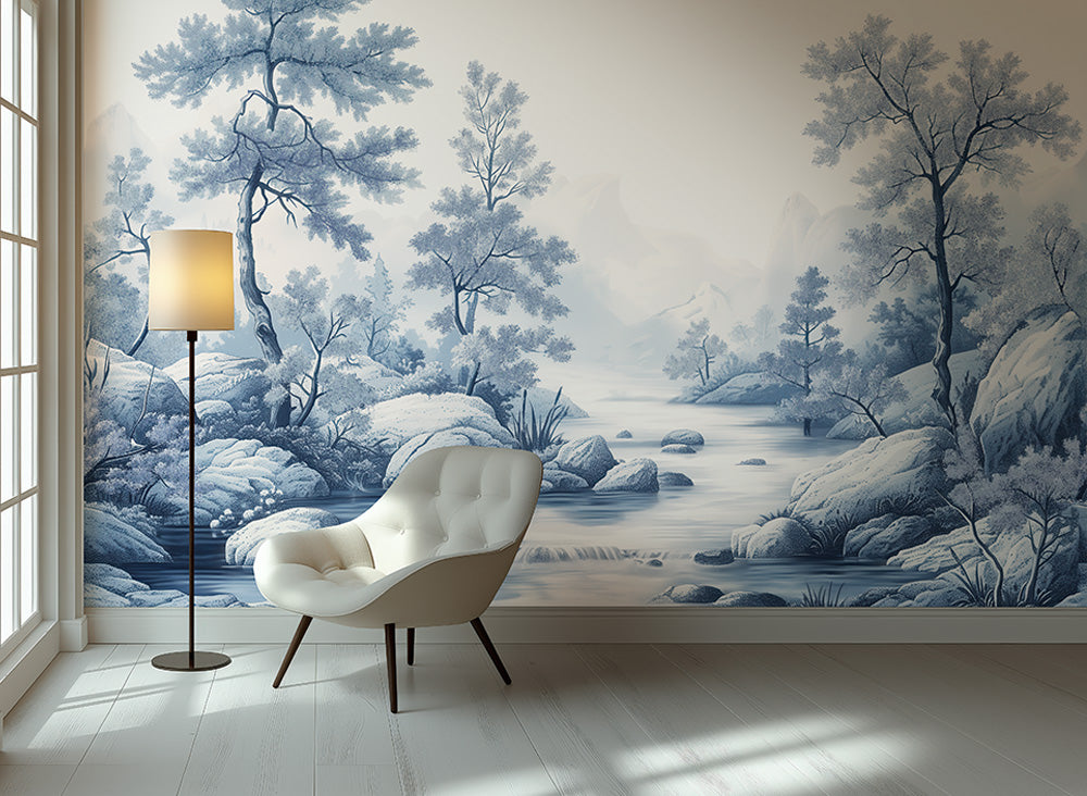 Panoramique Arcadia, coloris Cyan — ambiance