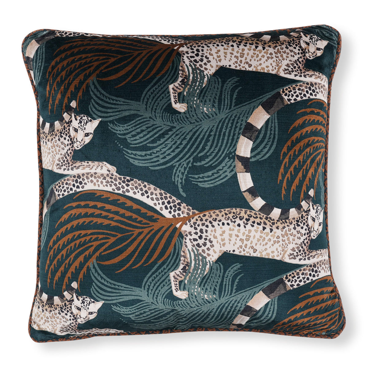 Coussin Delilah Velvet 50 × 50 cm — coloris Tuscan Teal