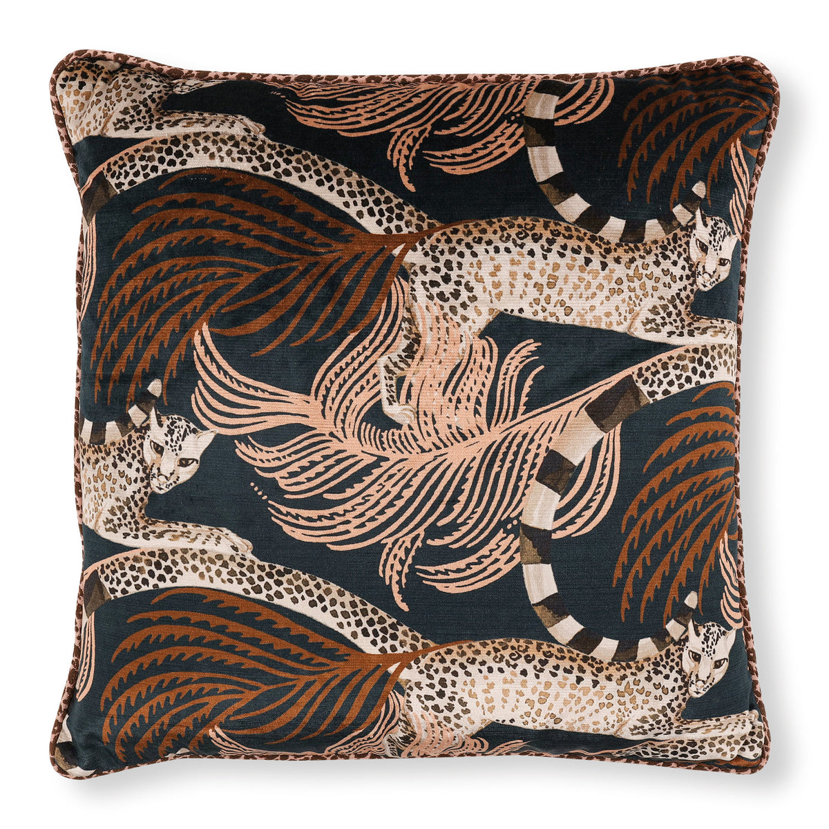 Coussin Delilah Velvet 50 × 50 cm — coloris Sienna