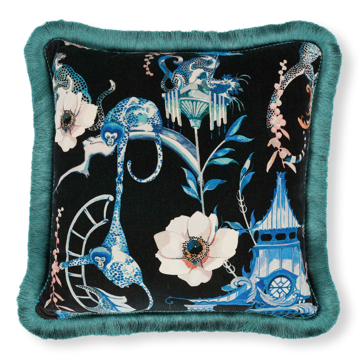 Coussin Euphoria Velvet 50 × 50 cm — coloris Cobalt