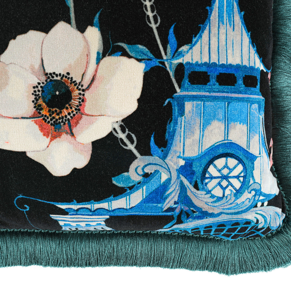 Coussin Euphoria Velvet 50 × 50 cm — coloris Cobalt