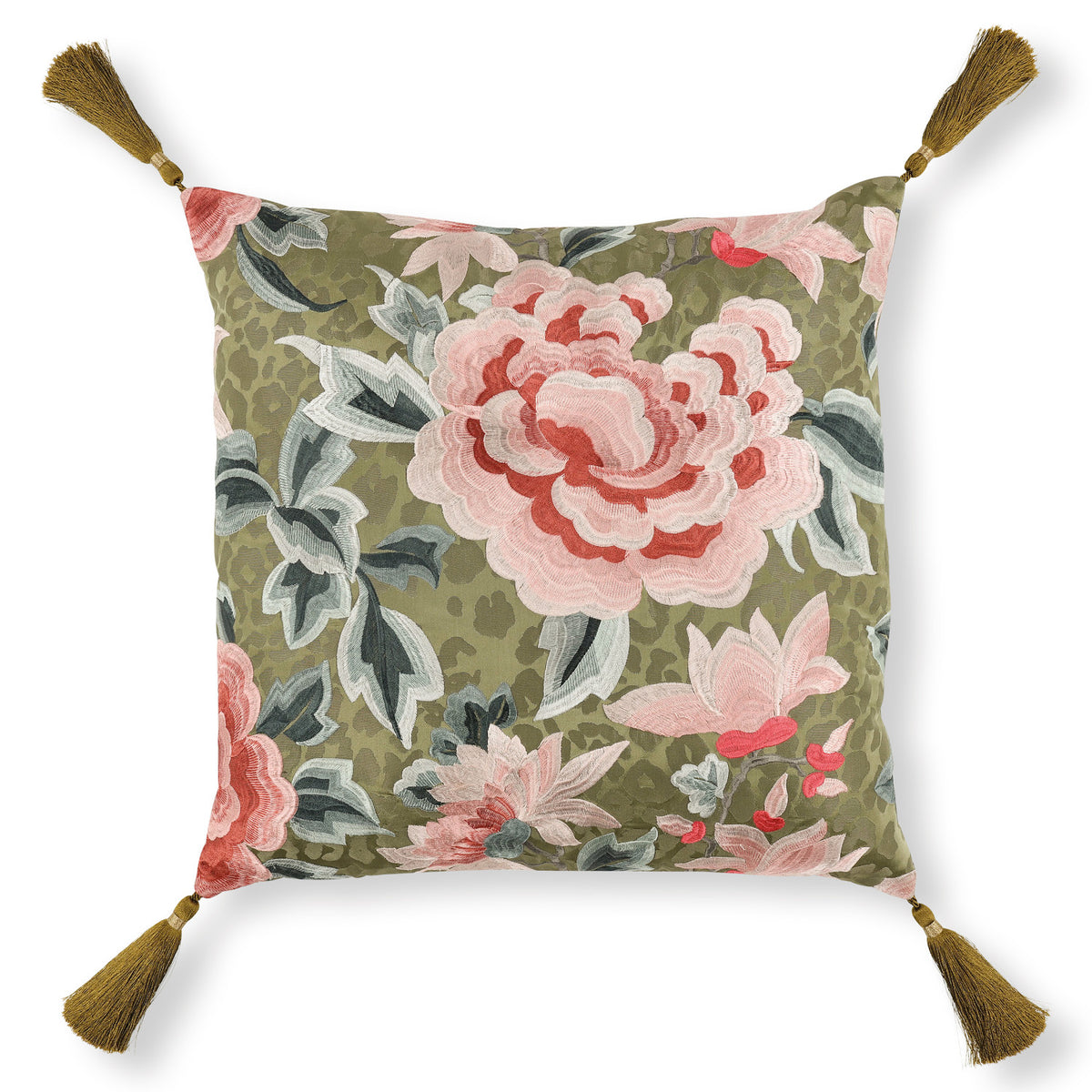 Coussin Lavinia 50 × 50 cm — coloris Somerset Green