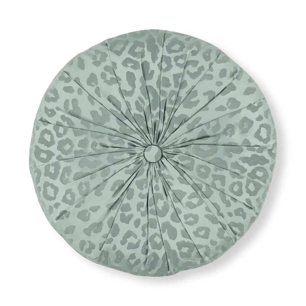 SASKIA  BLUE HAZE 40cm x 7cm COUSSIN ROND |ROMO|TEMPERLEY|BELLEVUE DECORATION