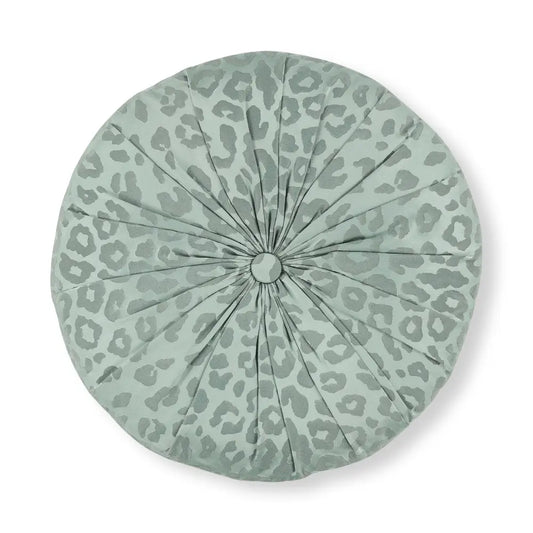 SASKIA  BLUE HAZE 40cm x 7cm COUSSIN ROND |ROMO|TEMPERLEY|BELLEVUE DECORATION