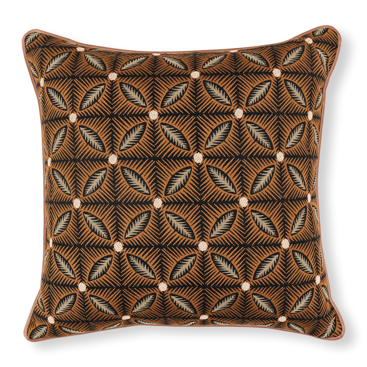 Coussin Effie 50 × 50 cm — coloris Sienna