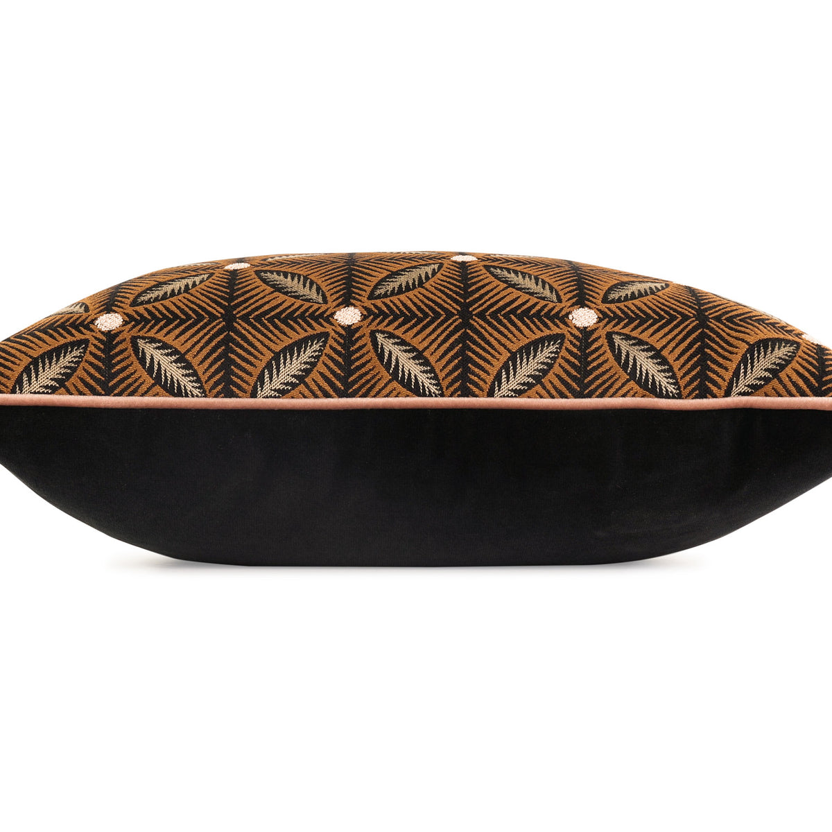 Coussin Effie 50 × 50 cm — coloris Sienna