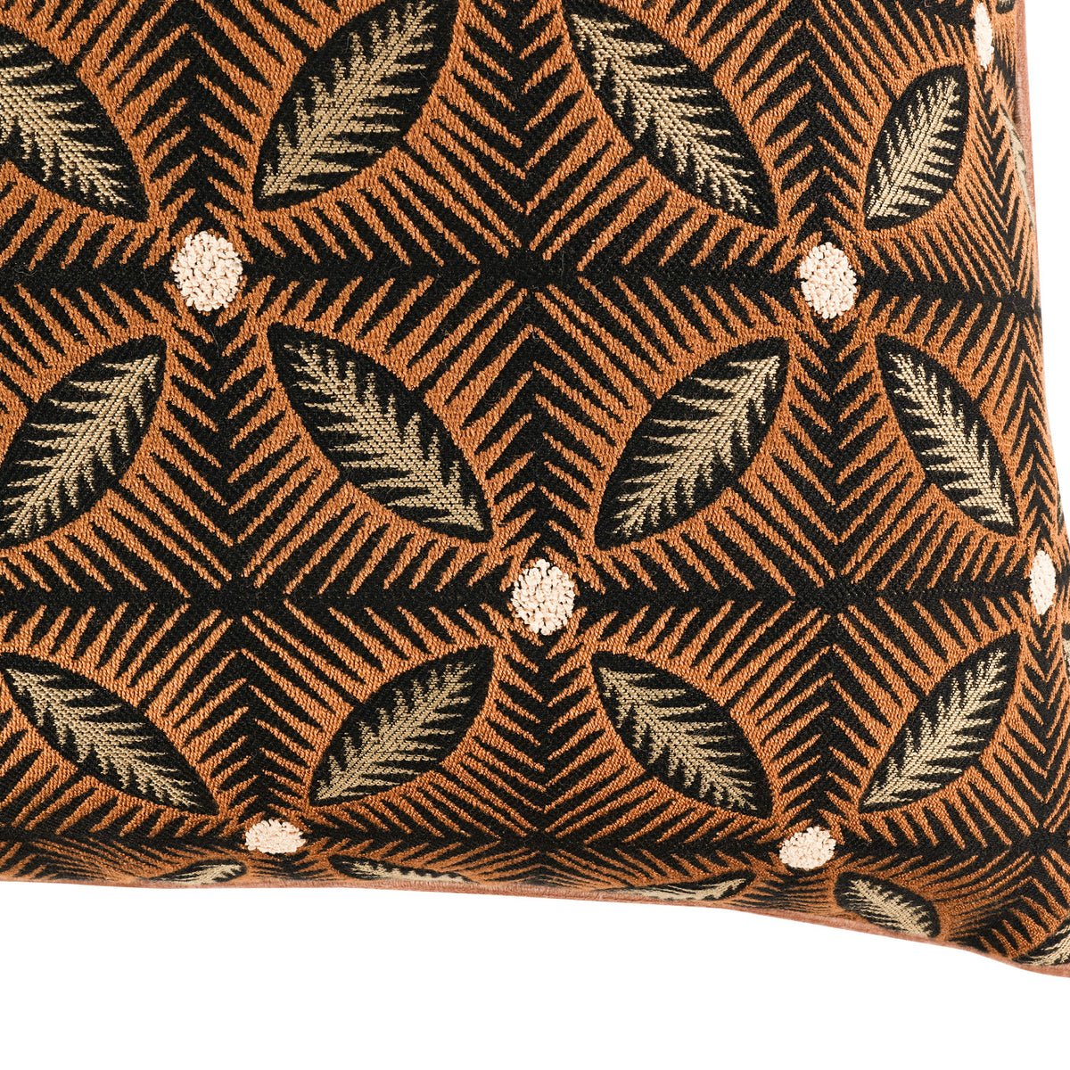Coussin Effie 50 × 50 cm — coloris Sienna