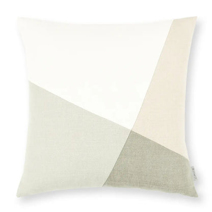 LINARA KHAKI PATCHWORK 50 CM COUSSIN|ROMO|Bellevue Décoration