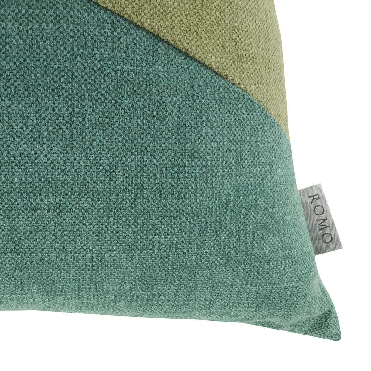 Coussin Linara Patchwork 50 × 50 cm — coloris Spruce