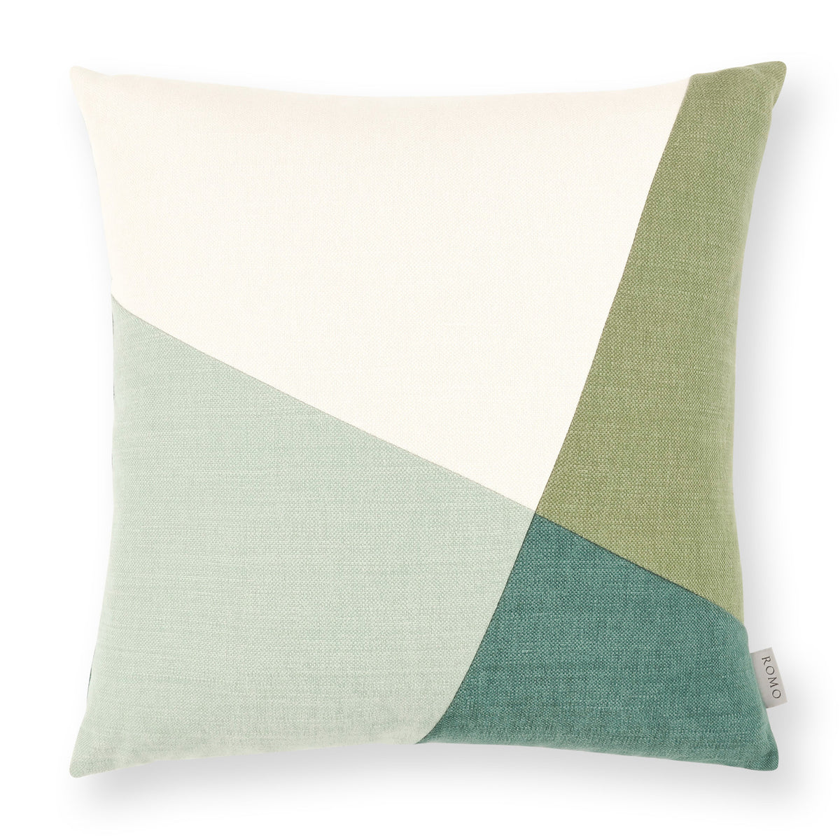 Coussin Linara Patchwork 50 × 50 cm — coloris Spruce