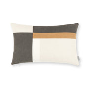Coussin Linara Patchwork 60 × 40 cm — coloris Charcoal