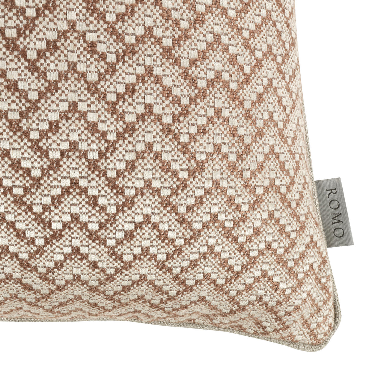 Coussin Ortico 55 × 55 cm — coloris Cinnamon