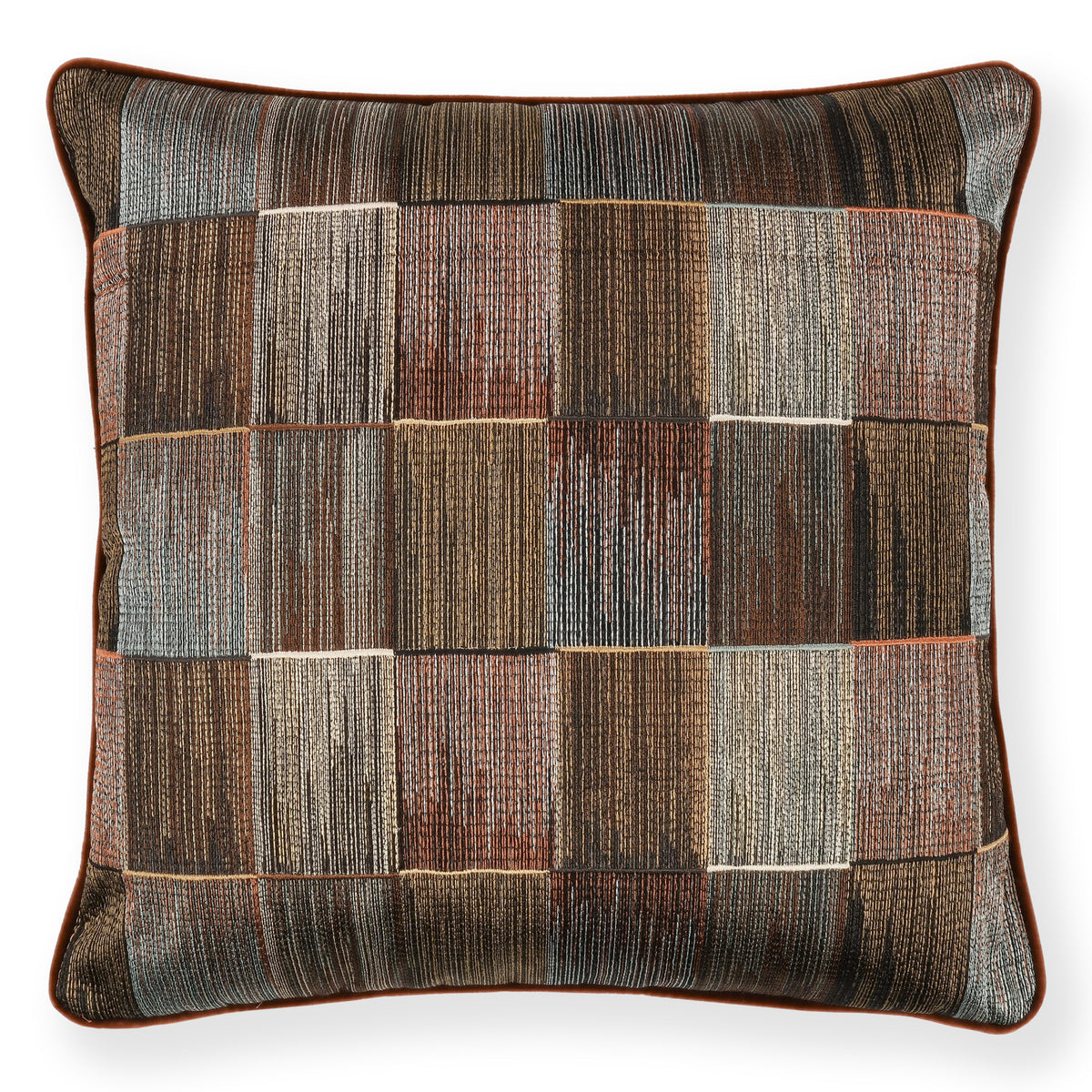 Coussin Sekani 55 × 55 cm — coloris Chocolate