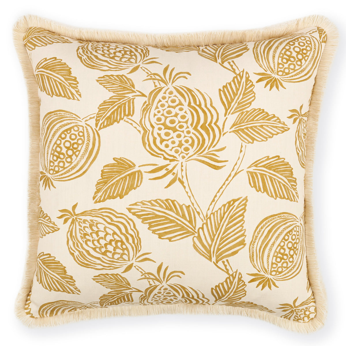 Coussin Averly 50 × 50 cm — coloris Ochre