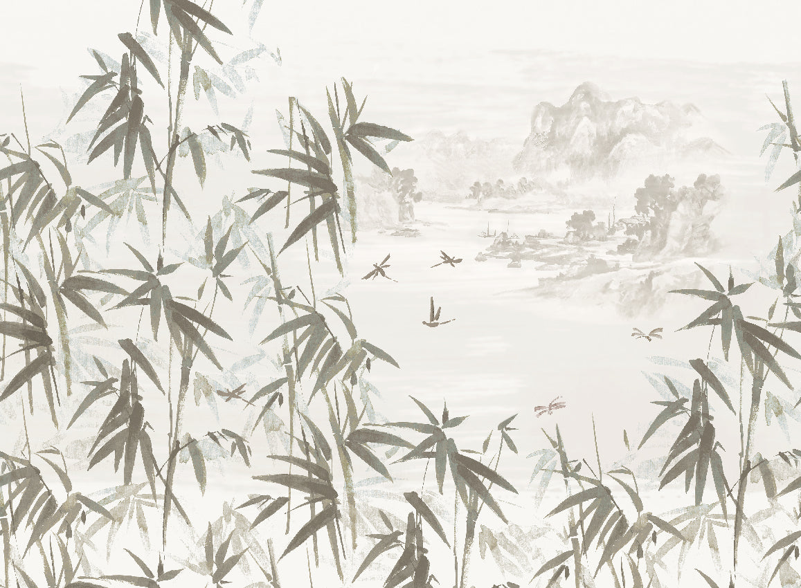 Panoramique Ine, coloris Gris — décor complet