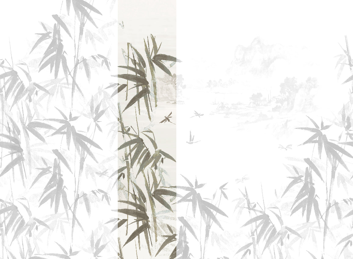 Panoramique Ine, coloris Gris — lé 3