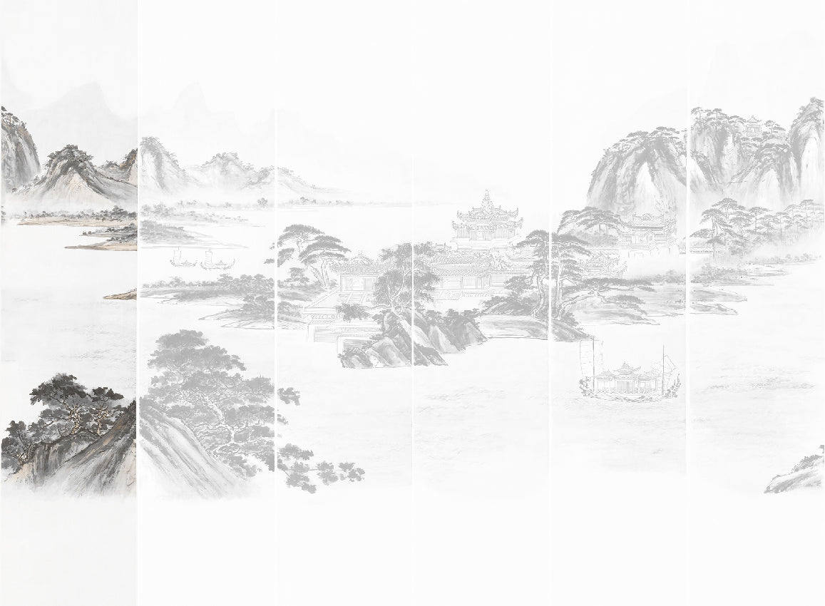 Panoramique Kaisui, coloris Graphique — lé 1