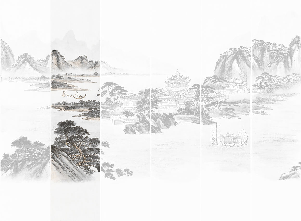 Panoramique Kaisui, coloris Graphique — lé 2