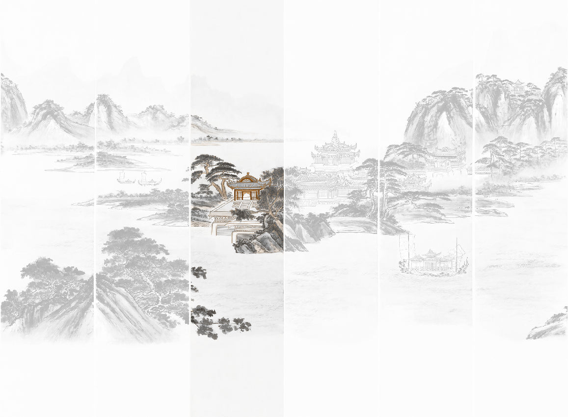 Panoramique Kaisui, coloris Graphique — lé 3