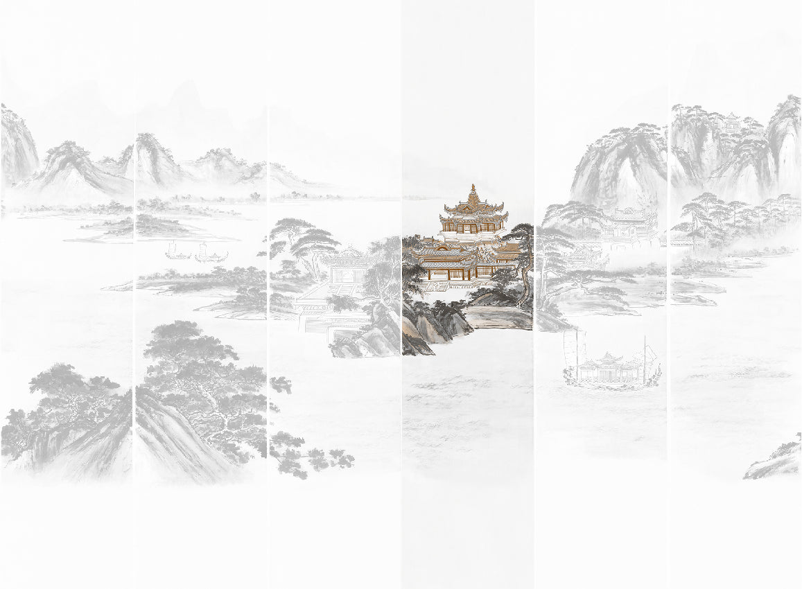 Panoramique Kaisui, coloris Graphique — lé 4