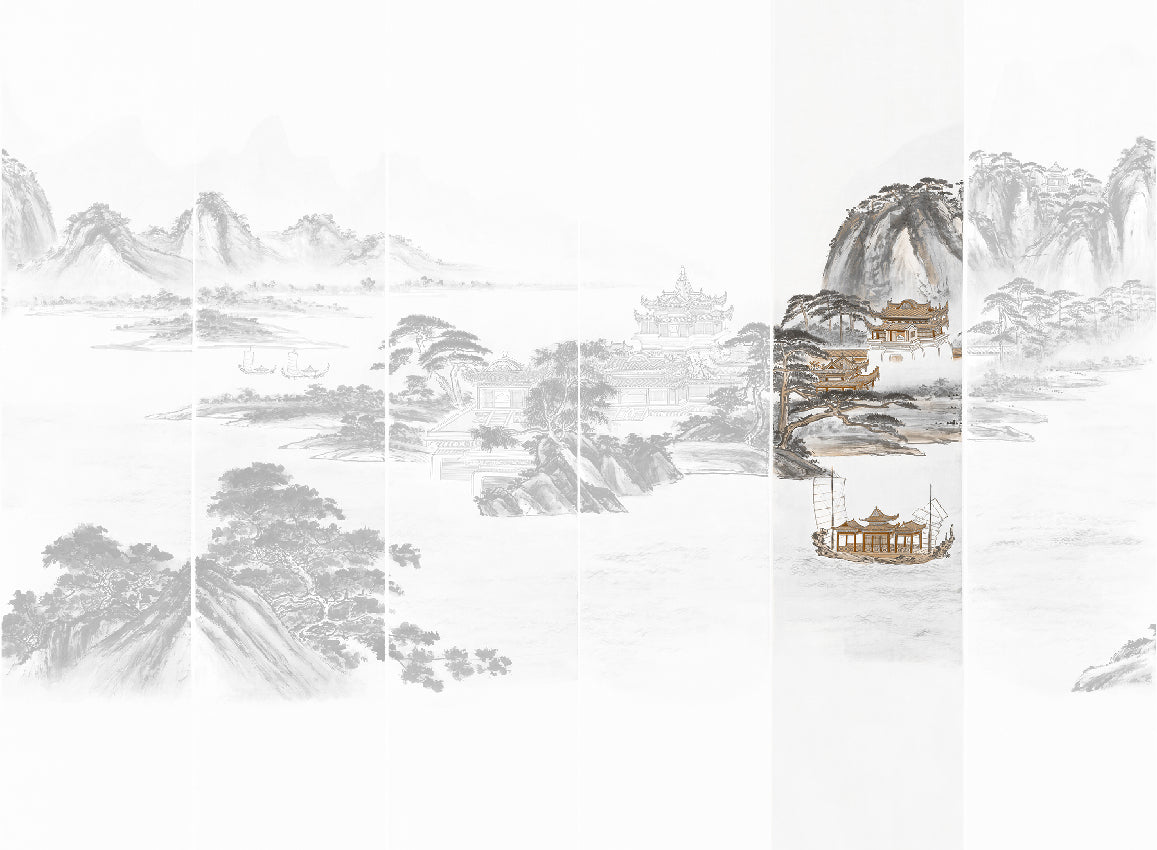 Panoramique Kaisui, coloris Graphique — lé 5